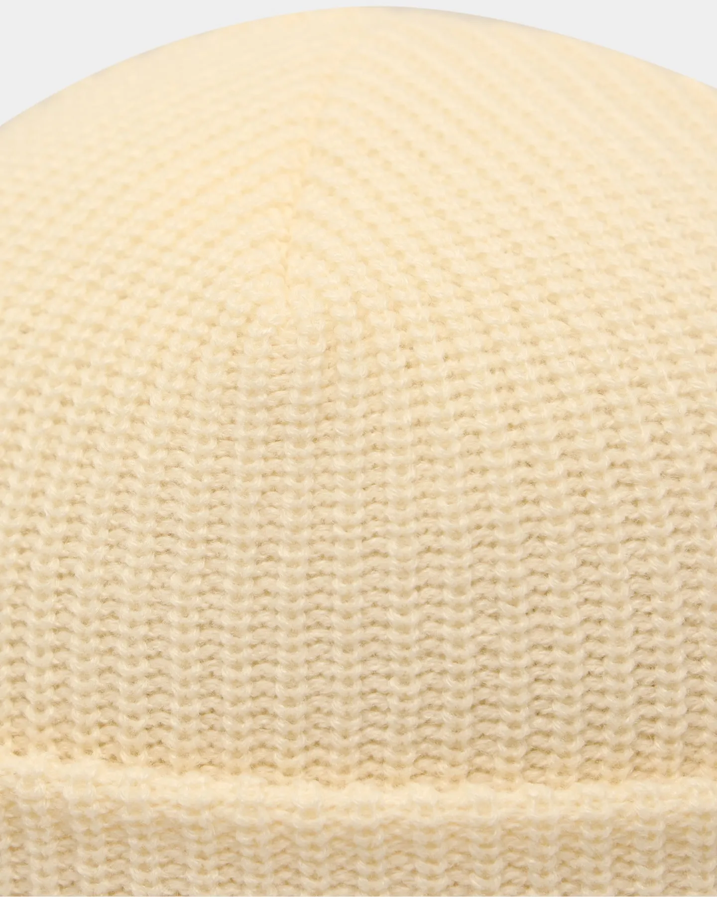Carré Motion Knitted Beanie Off White