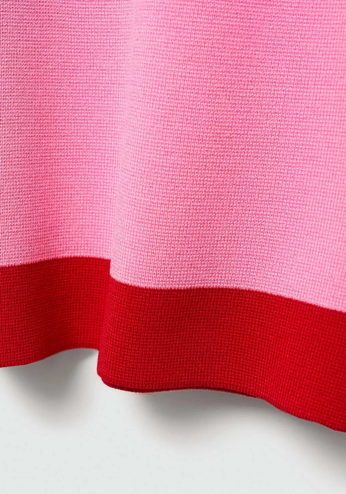 Contrast trim sweater - Light/pastel Pink