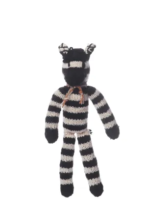 Hand Knitted Wool Zebra