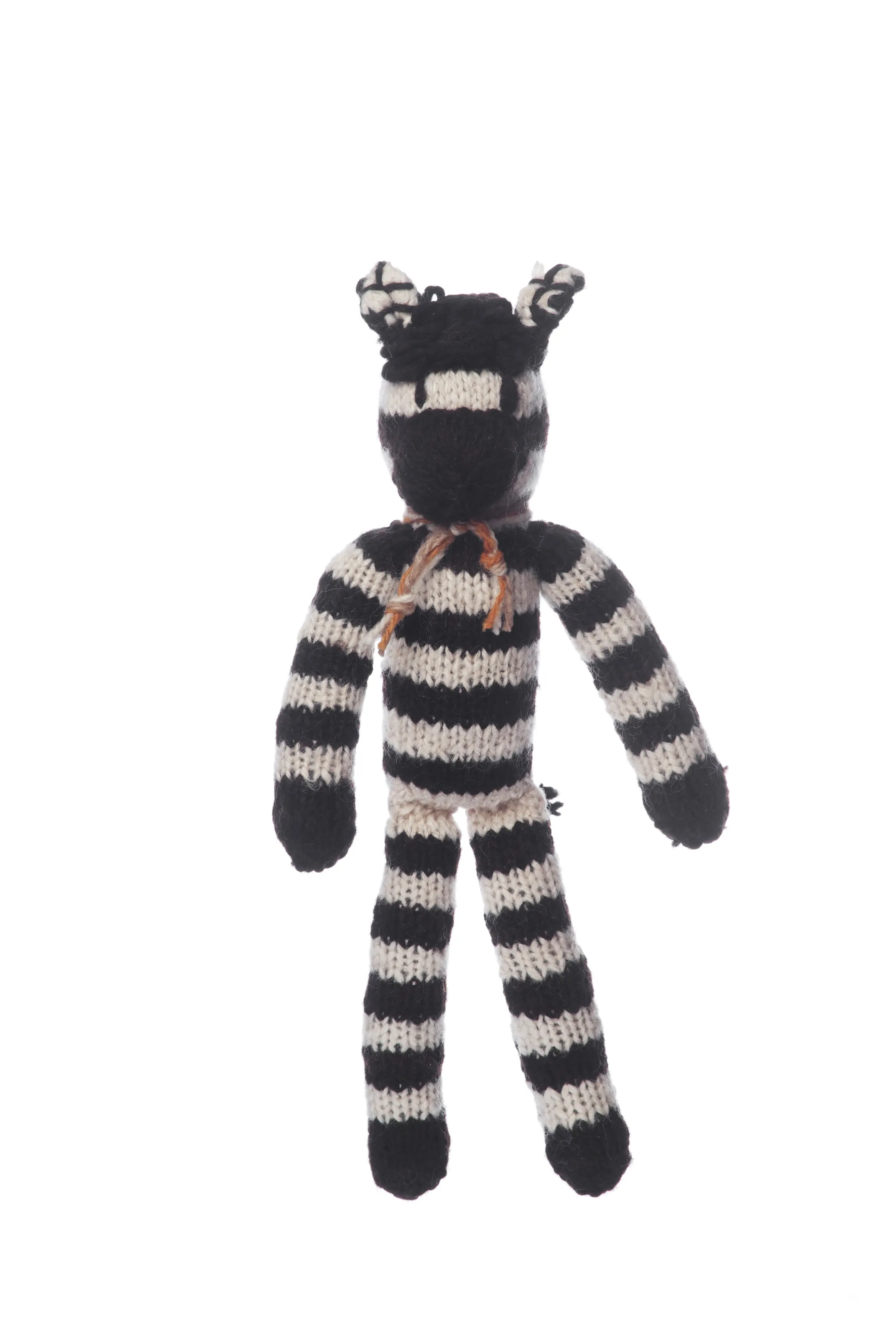 Hand Knitted Wool Zebra