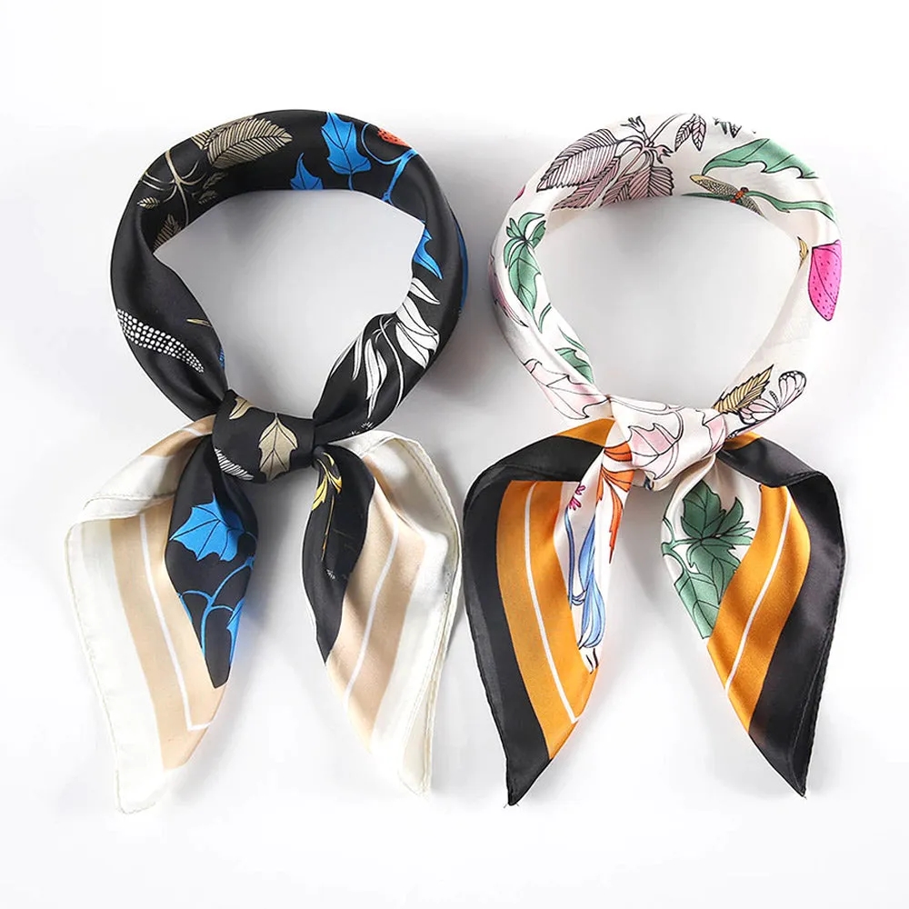 iLLASPARKZ Leaf Patterned Square Scarf