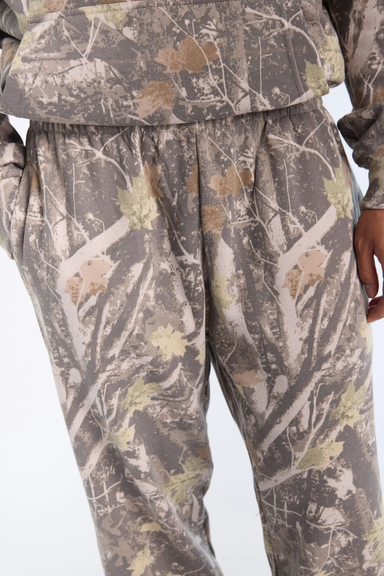 Jogger en molleton motif camouflage d'arbres Arsenic homme