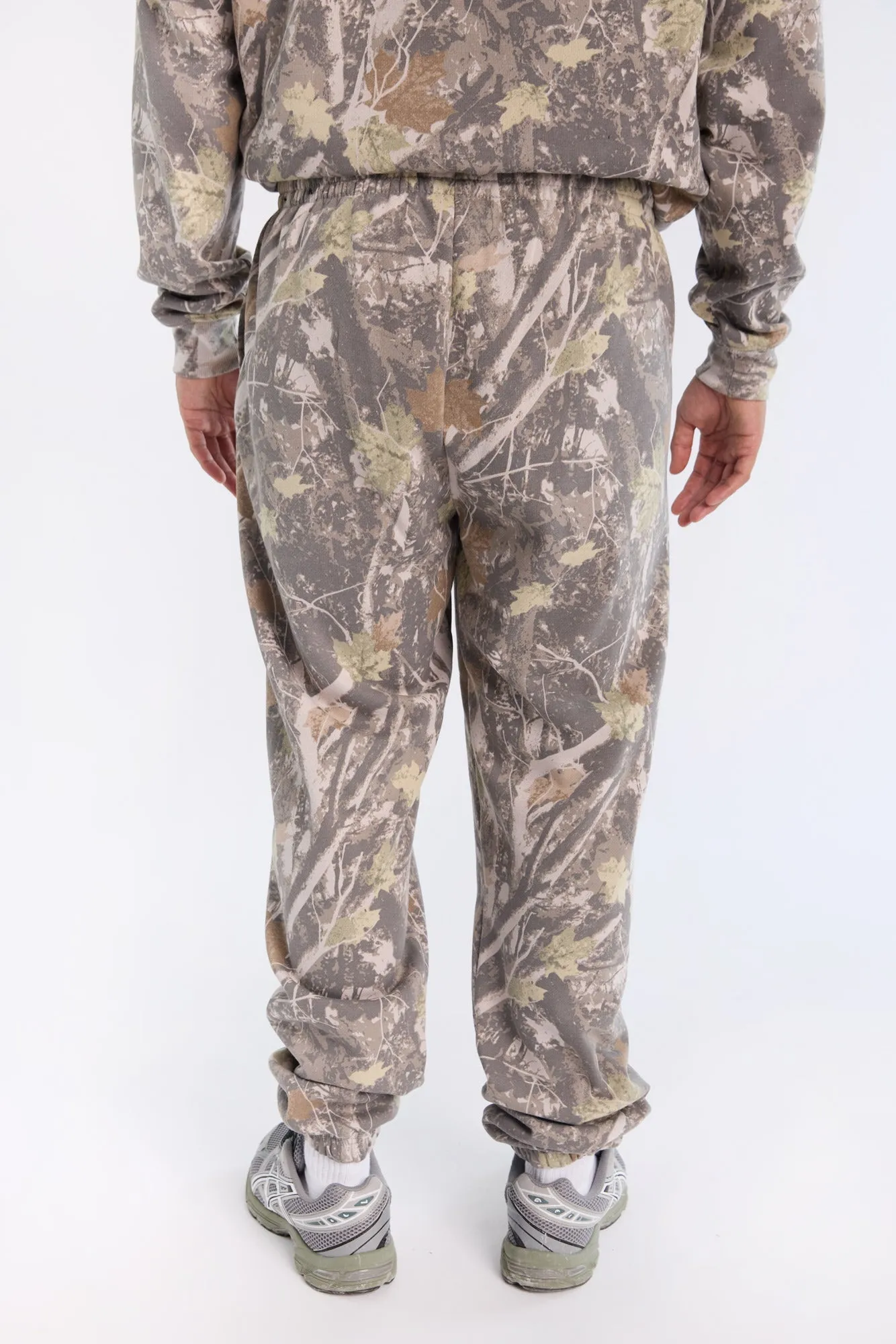 Jogger en molleton motif camouflage d'arbres Arsenic homme