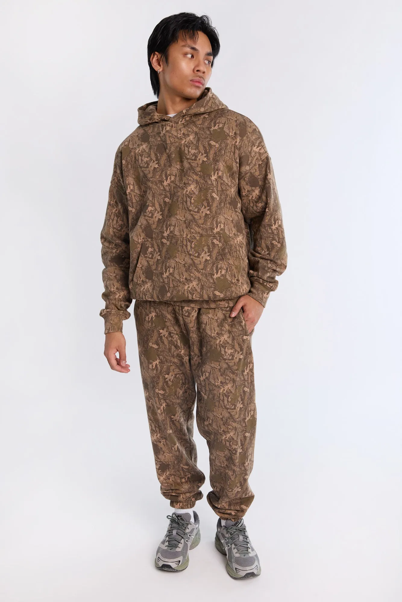 Jogger en molleton motif camouflage d'arbres Arsenic homme