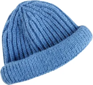Kids Knitted Beanie (Blue)