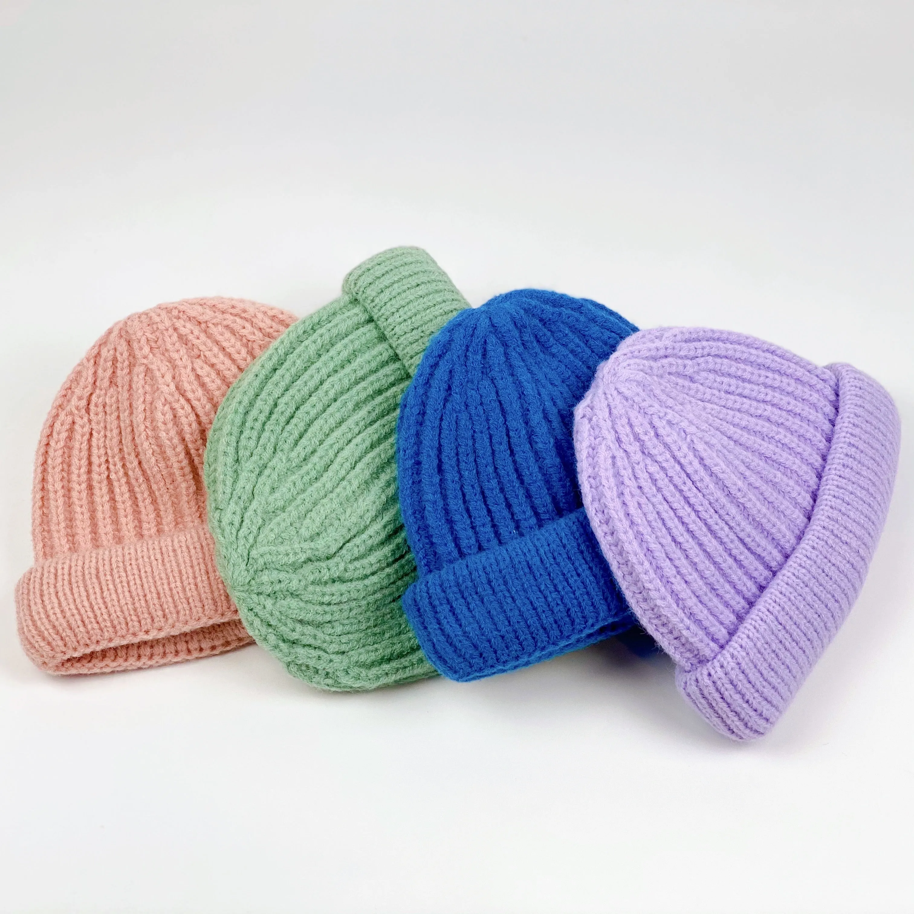 Kids Knitted Beanie (Blue)