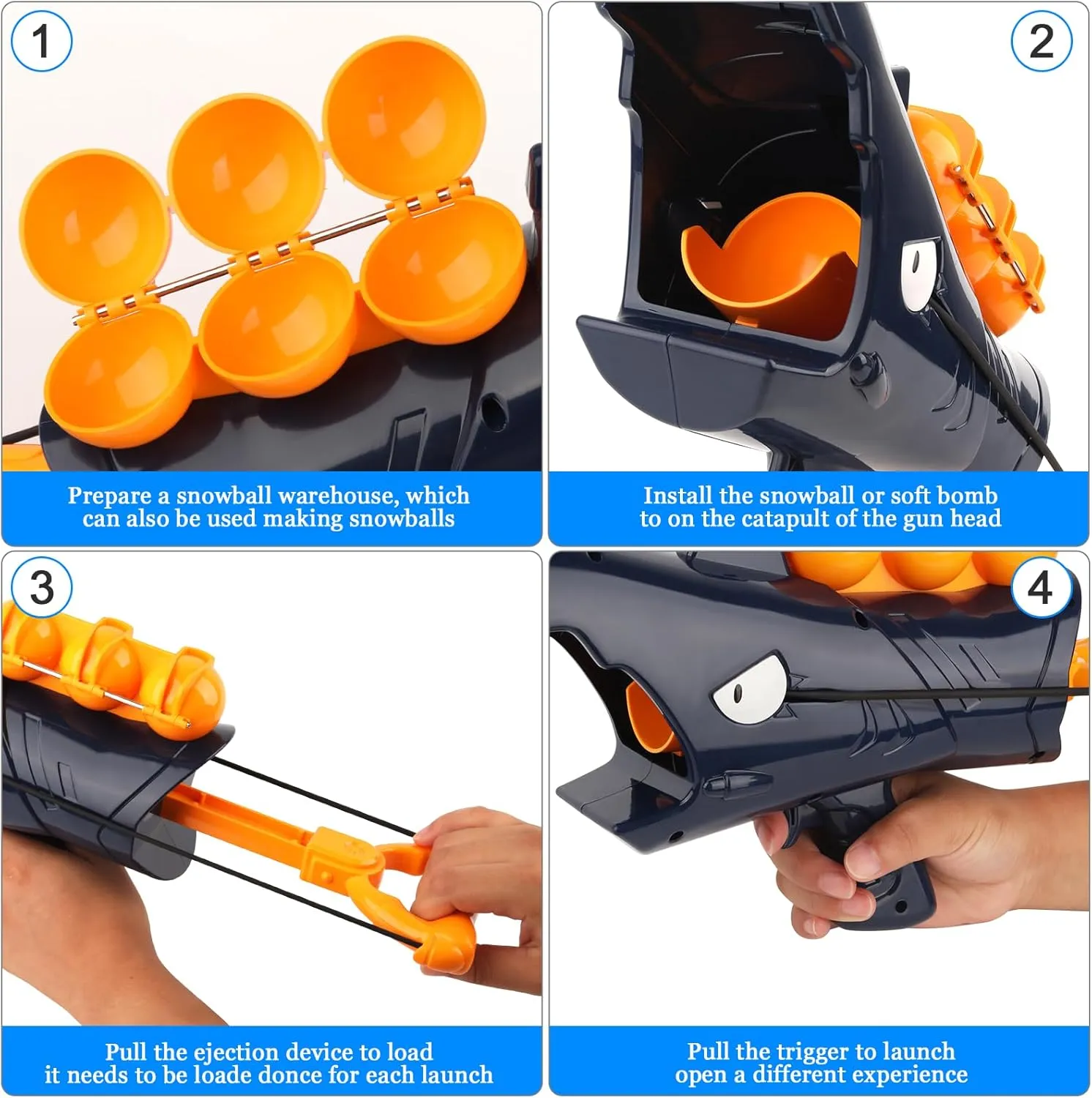 Last Day Sale 49% OFF2024 Shark Snowball Launcher