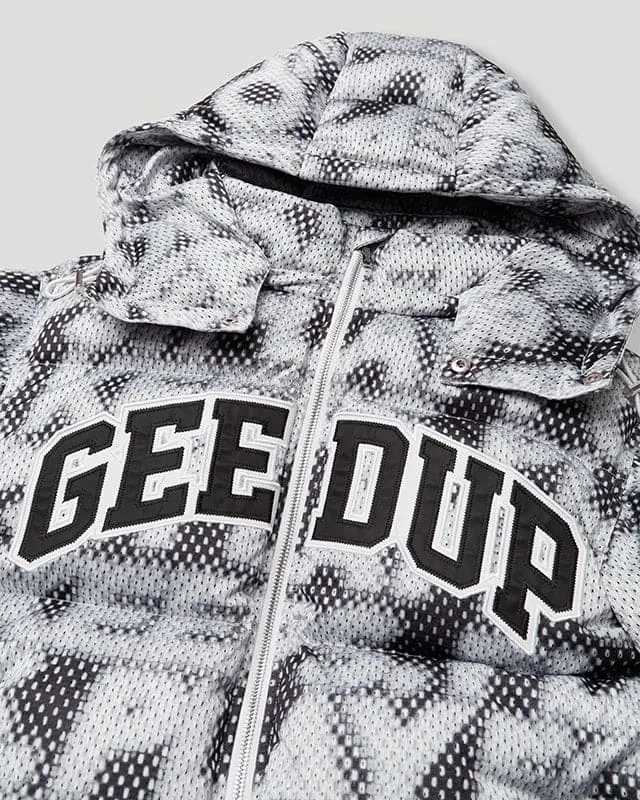 PFK Static Puffer Jacket Multi Black/Grey   Ski Mask