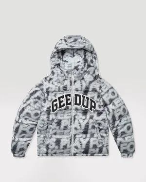 PFK Static Puffer Jacket Multi Black/Grey   Ski Mask