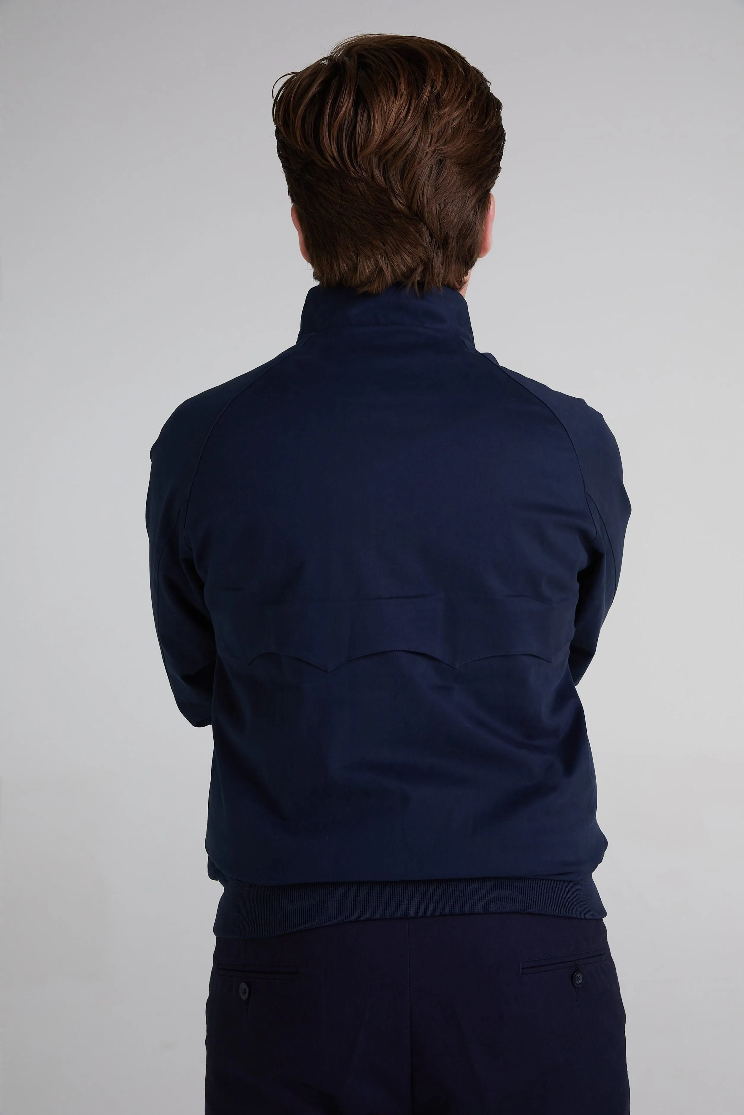 Real Hoxton - Men's Dark Navy - Harrington Jacket