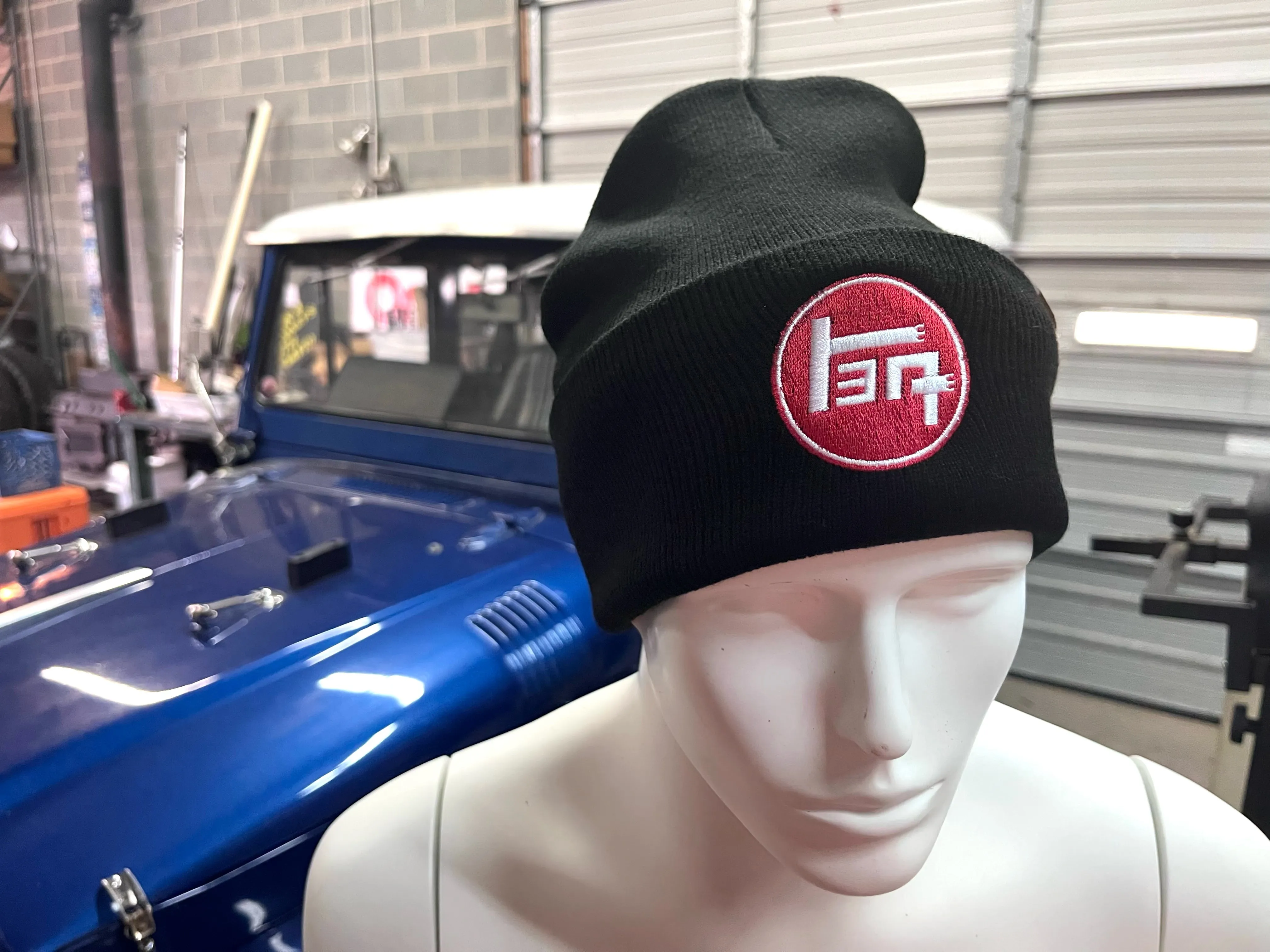 TEQ 3 Stripe Toyota Carhartt Embroidered Beanie Toboggan Winter Hat - Reefmonkey