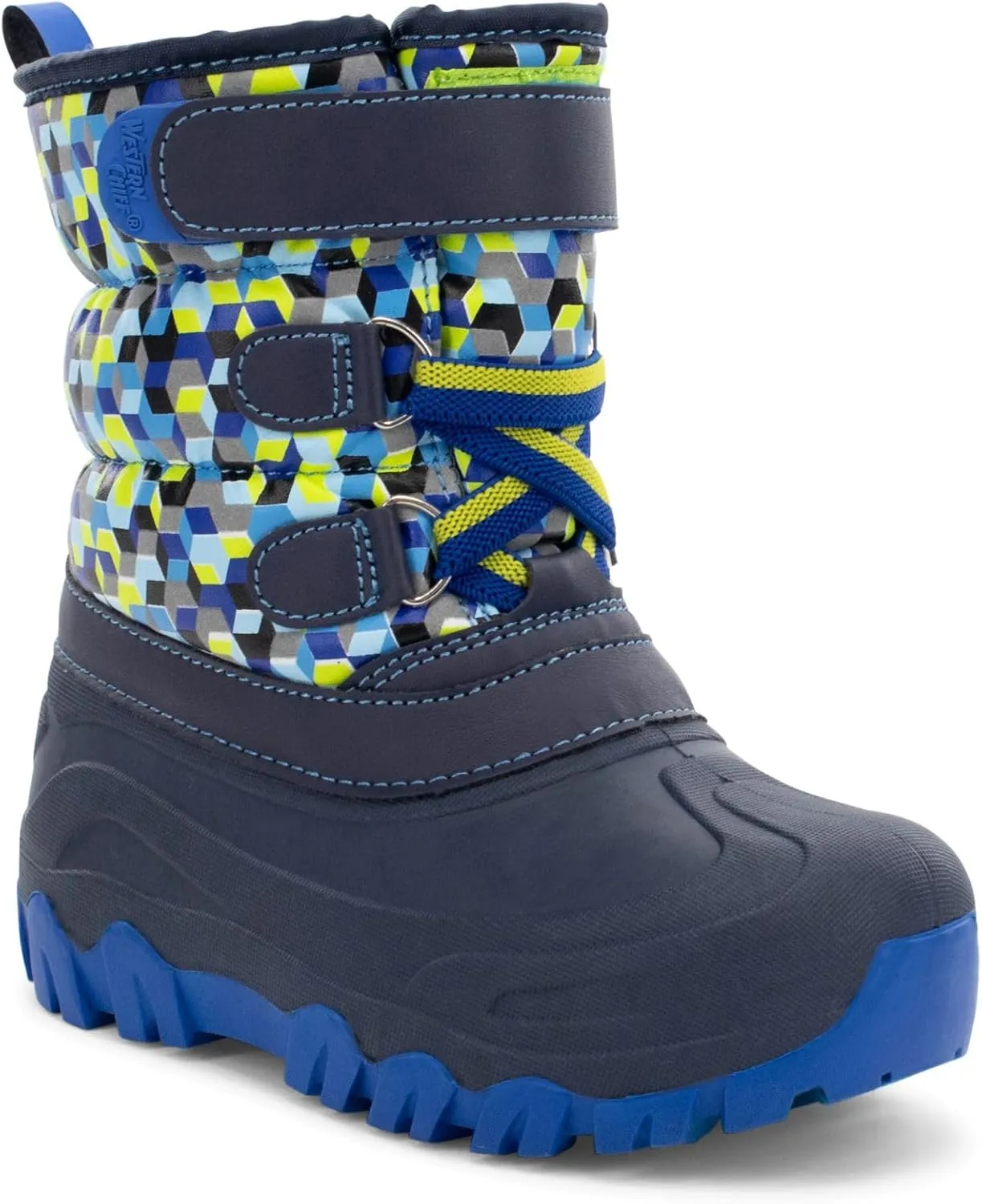Western Chief Kids Ascend Faux Fur Cold Weather Boots  Waterproof Winter Boots for Girls & Boys  Warm, Cozy & Reflective for Snow Adventures