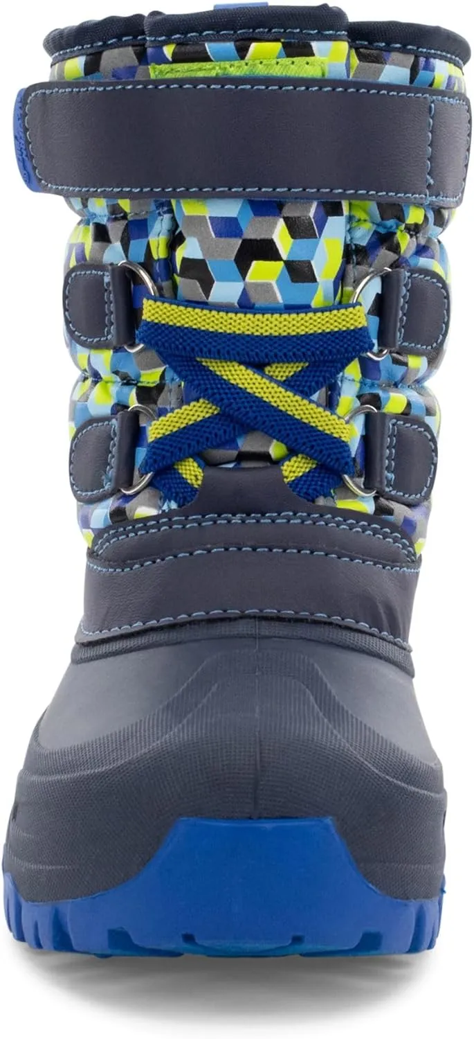 Western Chief Kids Ascend Faux Fur Cold Weather Boots  Waterproof Winter Boots for Girls & Boys  Warm, Cozy & Reflective for Snow Adventures